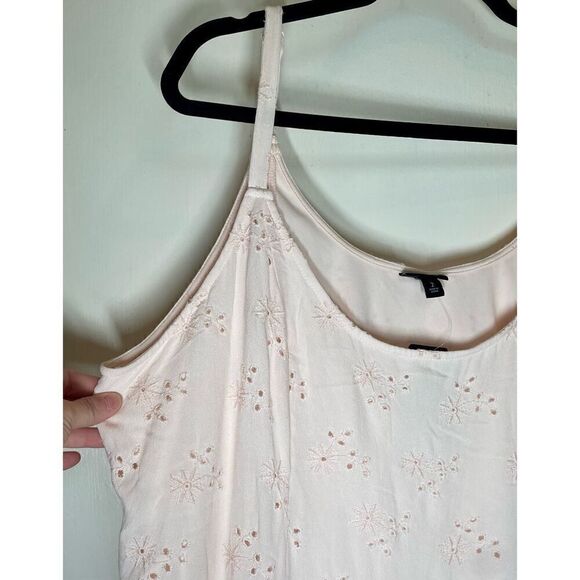 Torrid Trapeze Cami Dress - Eyelet Crepe Light Pink size 2X NWT - Picture 7 of 16